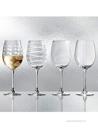 Mikasa Cheers White Wine Glasses Clear Set of 4 SW910-403