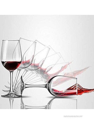 PARACITY Wine Glasses Crystal Clear Glass Long Stem Wine Glass for Red and White Wine 10 OZ Set of 2