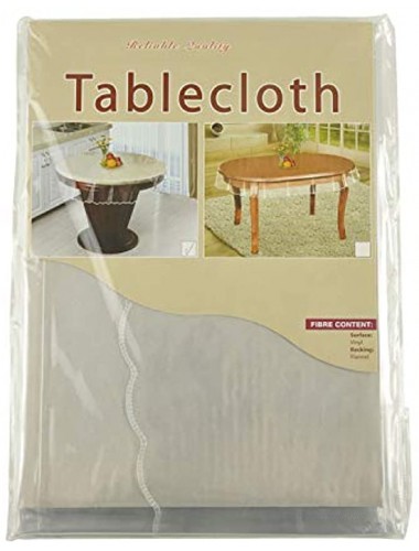 Clear Table Protector Thick Transparent Plastic Tablecloth Waterproof and Oil-Proof Perfect for Oval Dinner Table and Writing Desk – 5472 Inch