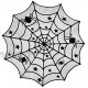 DII 40" Round Polyester Lace Table Topper Black Spider Web Perfect for Halloween Dinner Parties and Scary Movie Nights