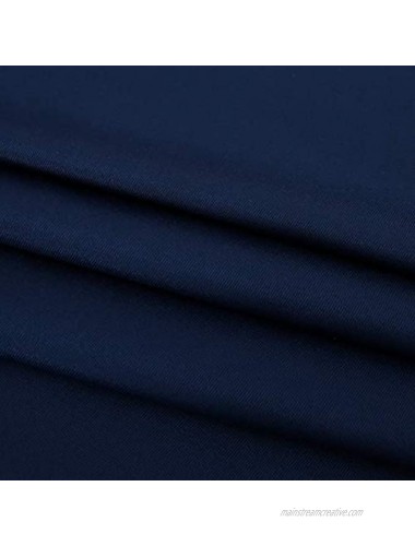 Obstal Rectangle Table Cloth Oil-Proof Spill-Proof and Water Resistance Microfiber Tablecloth Decorative Fabric Table Cover for Outdoor and Indoor Use Navy Blue 60 x 102 Inch