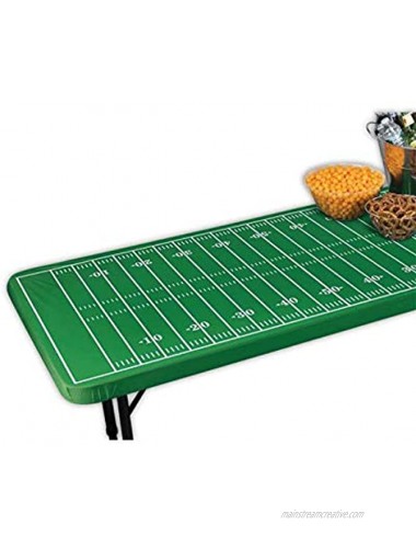 Rectangular Fitted Football Field Table Cover | Multicolor | 1 Pc