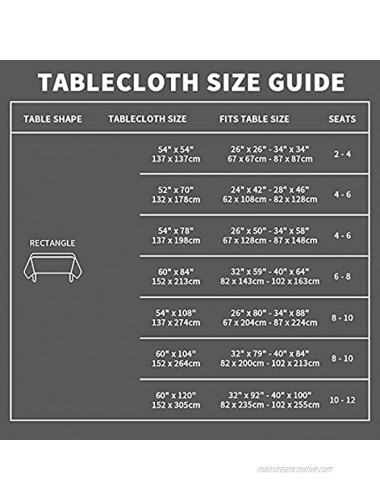 Romanstile 100% Waterproof Clear Plastic Tablecloth –Vinyl PVC Rectangle Table Cover Oil Spill Proof Wipeable Table Cloths Protector for Indoor and Outdoor Use54x78,Crystal Clear