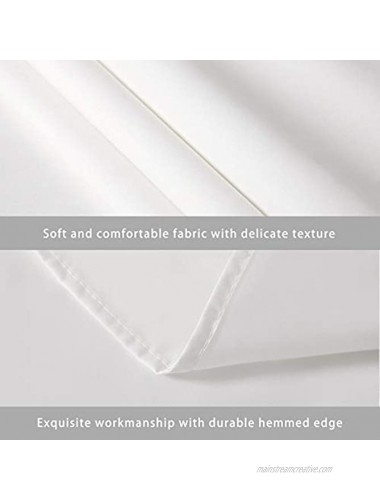 Wedding Tablecloth Rectangle 60x84 Inch White Fabric Table Cloth Water Resistant Table Cover for Baby Shower Banquet Parties Decoration