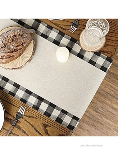 Artoid Mode It's Fall Y'all Maple Polka Dot Leaves Buffalo Plaid Table Runner Seasonal Autumn Harvest Vintage Kitchen Dining Table Decoration for Indoor Outdoor Home Party Decor 13 x 72 Inch