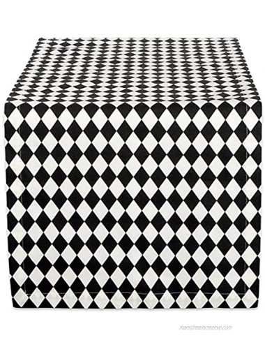 DII Cotton Table Runner for for Dinner Parties Weddings & Everyday Use 14x72 Harlequin