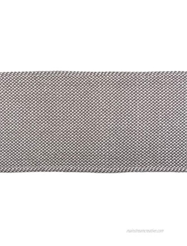 DII Woven Basic Collection 100% Cotton Knit Table Runner 15 x 72 inches Gray