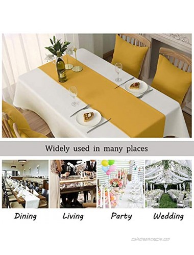 DUALIFE Polyest Handmade Table Runner Decorations for Home Family Dinner Outdoor Or Indoor Parties Farmhouse Thanksgiving Christmas Decorations Clearance