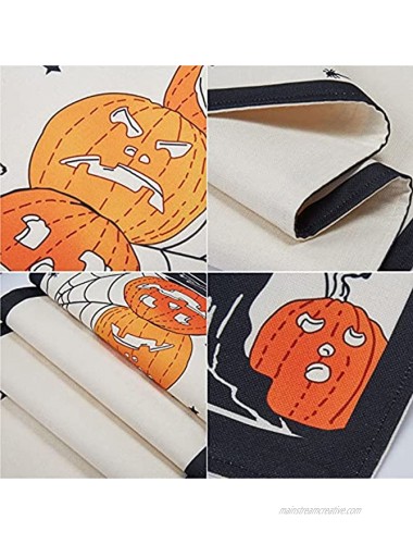 EastVita Halloween Table Runner Home Dining Table Runners Halloween Dresser Scarf Table Decorations Washable Coffee Table Runners for Halloween Dinner Parties and Scary Movie Nights