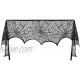 Pangda Halloween Cobweb Fireplace Scarf Mantle Scarf Spider Web Decorations Black Mantle Scarves Cover Lace Runner for Halloween Christmas Party Door Window Decoration 18 x 96 inch
