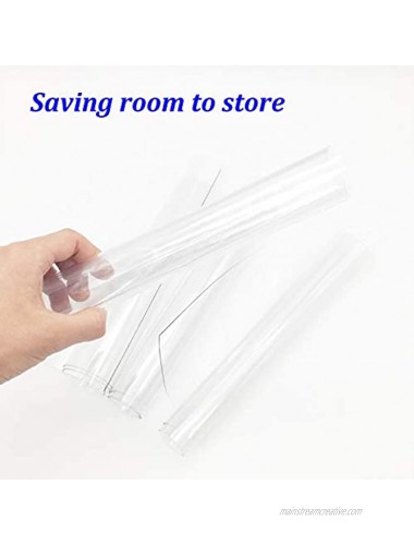4 Pcs Thick Clear Placemats Wipe Clean Plastic Placemats Set of 4 Placemat for Kitchen Dinner Table Place Mats Dining Placemats Plastic Waterproof Wipeable