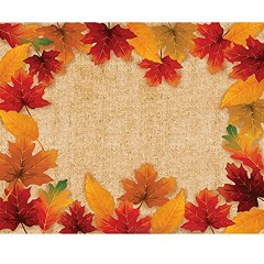 Creative Converting Fall Leaves Placemats 12 x 15 Multi-color