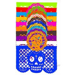 Dia de Muertos Day of the Dead 30 Frontales and 10 Small Round Placemats Altar de Ofrendas Decoration Tissue Mexican Papel Picado.
