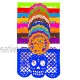 Dia de Muertos Day of the Dead 30 Frontales and 10 Small Round Placemats Altar de Ofrendas Decoration Tissue Mexican Papel Picado.