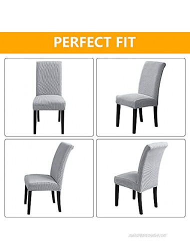 4Pack or 2 6 8Pack Chair Covers for Dining Room Stretch Removable Washable Dining Room Chair Covers Seat Protector Dining Chair Slipcovers for Dining Room Hotel