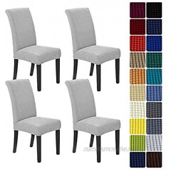 4Pack or 2 6 8Pack Chair Covers for Dining Room Stretch Removable Washable Dining Room Chair Covers Seat Protector Dining Chair Slipcovers for Dining Room Hotel