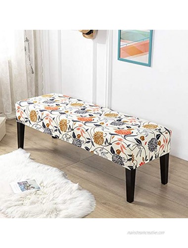Eco-Ancheng Dining Bench Cover Removable Bench Slipcover Stretch Bench Seat Furniture Protector Dining Chair Slipcovers for Living Room and Kitchen 21