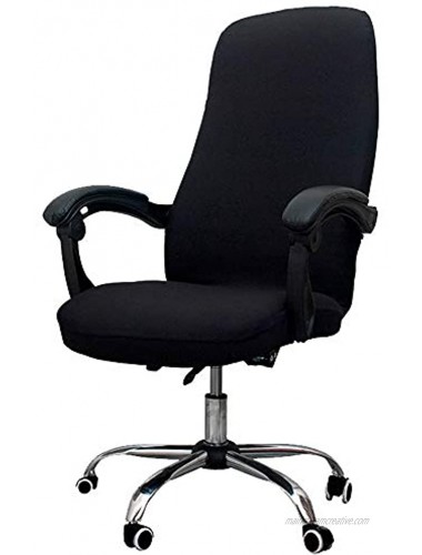 Melaluxe Office Chair Cover Universal Stretch Desk Chair Cover Computer Chair Slipcovers Size: L Black