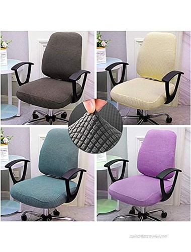 Yikko Elastic Stretch Spandex Chair Seat Covers Slipcovers Washable fit for Office Chairs,Dining Room Chairs,Bar Wedding Party Decor Grey