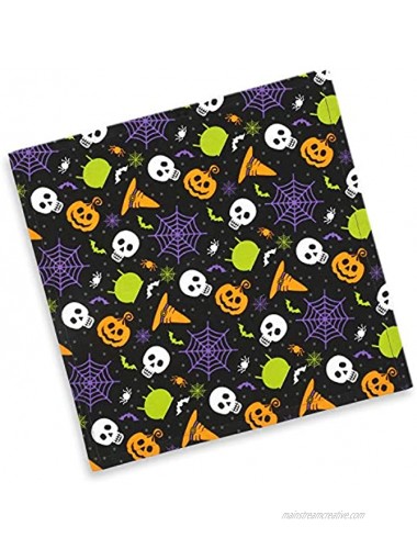 Cackleberry Home Witch's Brew Halloween Cotton Fabric Napkins 18 Inches Square Set of 4