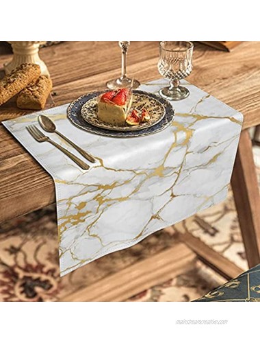 Kitchen Cloth Napkins Set of 6 Golden Marble Dinner Napkins 20 X 20 Inch Soft and Comfortable Reusable Table Napkins for Family Dinners Weddings Holiday Party