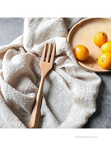 Selens Cotton Linen Napkin 17x26inch 45x65cm for Flat Lay Food Styling Rustic Photography Kitchen Tea Towel Dining Place Mats, Photo Props for Instagram Off-White