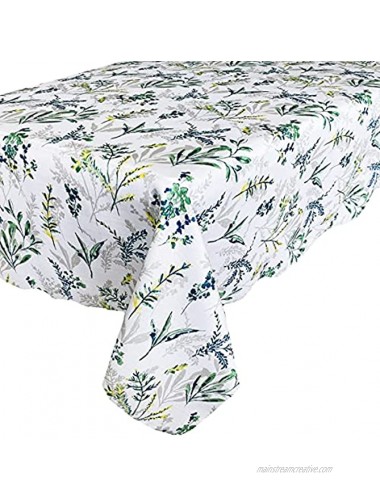 Waverly Meadow Views Indoor Outdoor Floral Print Fabric Napkins Blue Green and Yellow Wildflower Design Stain and Water Resistant Tablecloth Wrinkle Free Fabric Napkins Set of 4 Napkins