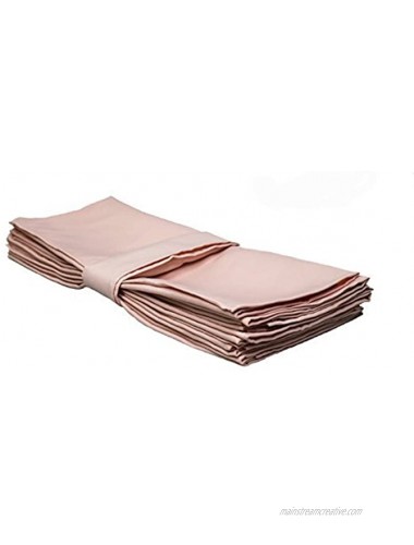 Your Chair Covers 20 Inch Square Premium Polyester Cloth Napkins 10 Pack Blush Oversized Double Folded and Hemmed Table Napkins for Restaurant Bistro Wedding Thanksgiving and Christmas