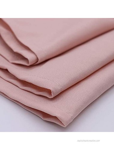 Your Chair Covers 20 Inch Square Premium Polyester Cloth Napkins 10 Pack Blush Oversized Double Folded and Hemmed Table Napkins for Restaurant Bistro Wedding Thanksgiving and Christmas