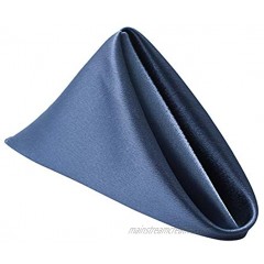 ZHIDAOtable Napkins Cloth Set of 6Handkerchief Table DecorationPartycloth napkinsnapkins for Dining tableHome TextilesForWedding Birthday Blue 1717in