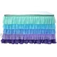 6ft Tulle Table Skirt 5 Layer Tablecloth Tutu Chiffon Table Skirting for any size of table rectangular or round,for Baby Shower Birthday Wedding Party Banquet Decoration purple mix 6ft L72inH30in