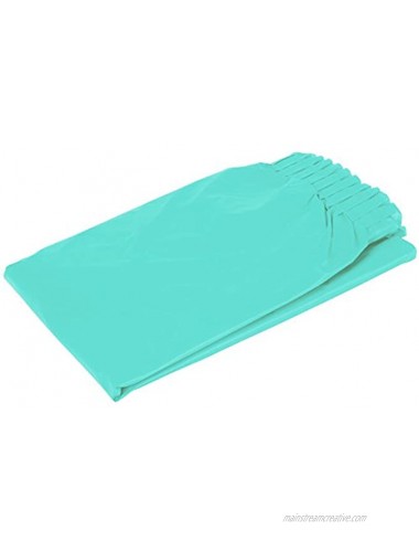 Amscan 77025.121 Robin's-egg Blue Pleated Plastic Table Skirt | Party Tableware