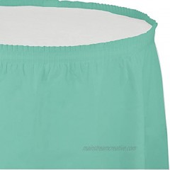 Creative Converting Touch of Color Plastic Table Skirt 14' X 29" Green