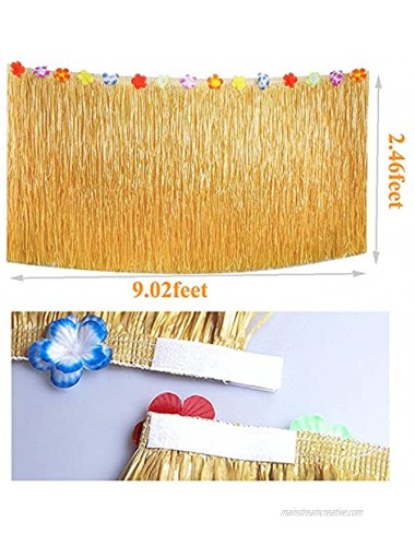 Hawaiian Luau Party Decorations 172 Pcs Tropical Supplies With Table Skirt Banner Palm Leaves Umbrellas Hibiscus Flowers Fruit Straws Tissue Pineapple For Polynesian Theme Decor