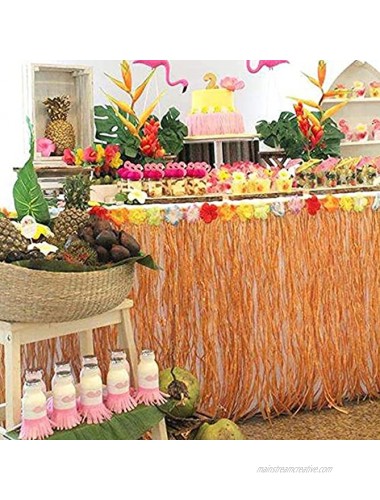 Hawaiian Luau Party Decorations 172 Pcs Tropical Supplies With Table Skirt Banner Palm Leaves Umbrellas Hibiscus Flowers Fruit Straws Tissue Pineapple For Polynesian Theme Decor