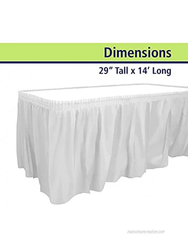 Party Dimensions Plastic Table Skirt 29 by 14-Feet