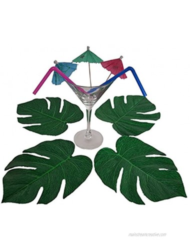 Playscene0153; Tropical Party Decorations Tropical Table Skirts Tropical Palm Leaves for Luau Party Palm Leaves 48