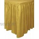 Unique Industries Plastic Table Skirt Party Supplies Gold 29 Inches x 14 Feet