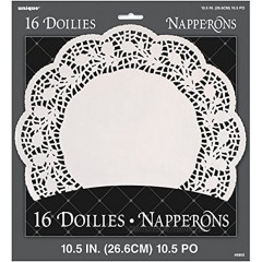10.5 White Paper Doilies 16ct