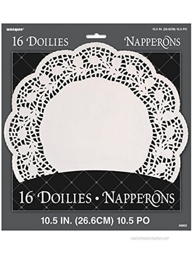 10.5 White Paper Doilies 16ct