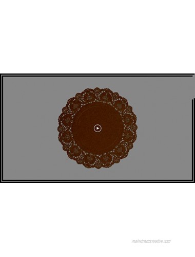 12 inch Round Paper Doilies Doily Placemats for Tables Wedding Parties Brown 250 Pack