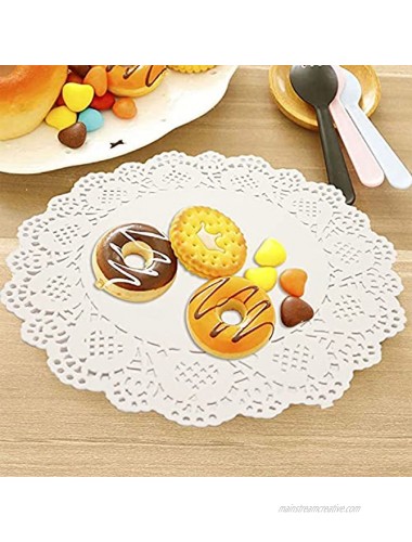 150 Pcs Disposable Lace Paper Doilies 3 Assorted Sizes 6.5 8.5 and10.5 inch 50 Each for Wedding Tableware Decoration