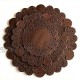 150Pcs Brown Glassine Paper Doilies Round Assorted Size 4" 6" 8"