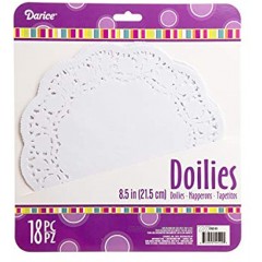Darice®Paper Doilies Round White 8.5 inches 18 pieces