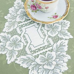 Heritage Lace Heirloom Doily 12 x 9 White 4 Count