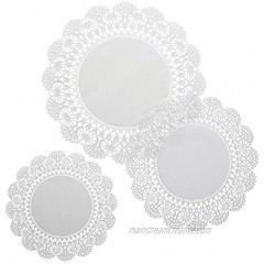 Hester & Cook HCO- Paper Doilies Pack 30 Three Sizes American Made,White,8" 10" 12"
