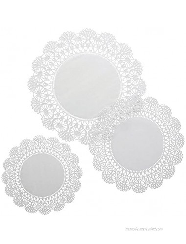 Hester & Cook HCO- Paper Doilies Pack 30 Three Sizes American Made,White,8 10 12