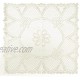 Home-X Vintage Style Square Lace Doilies. Cream or White Cream