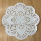 PEPPERLONELY 12 Inch White French Lace Paper Doilies 50 Count