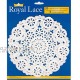 Royal Consumer Medallion Lace Round Paper Doilies 8-Inch Pack of 20 B23004 White